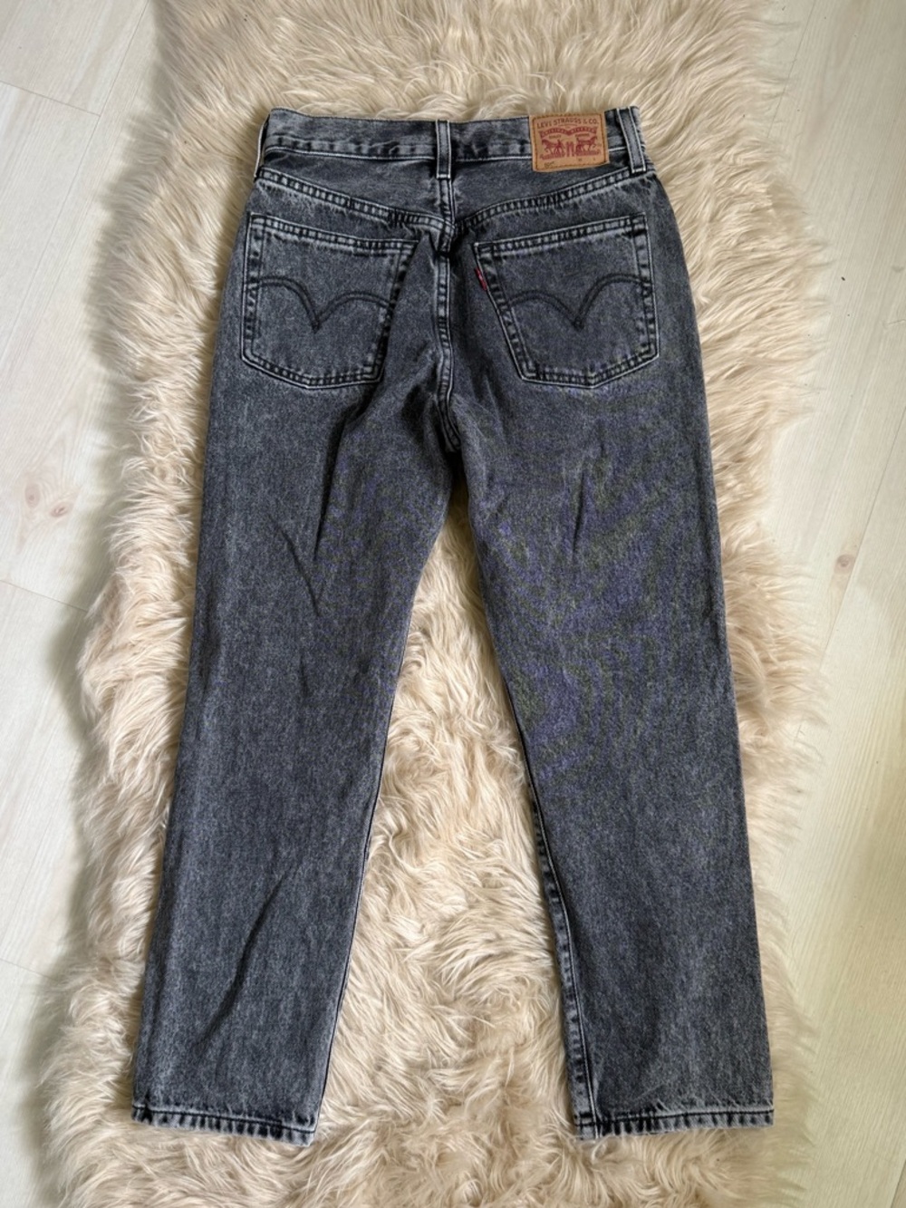 Levi's 501 100% Cotton Black Washed Jeans - Picture 11 of 14